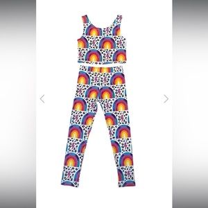 Lola + the boys RAINBOW FLASH ATHLETIC SET